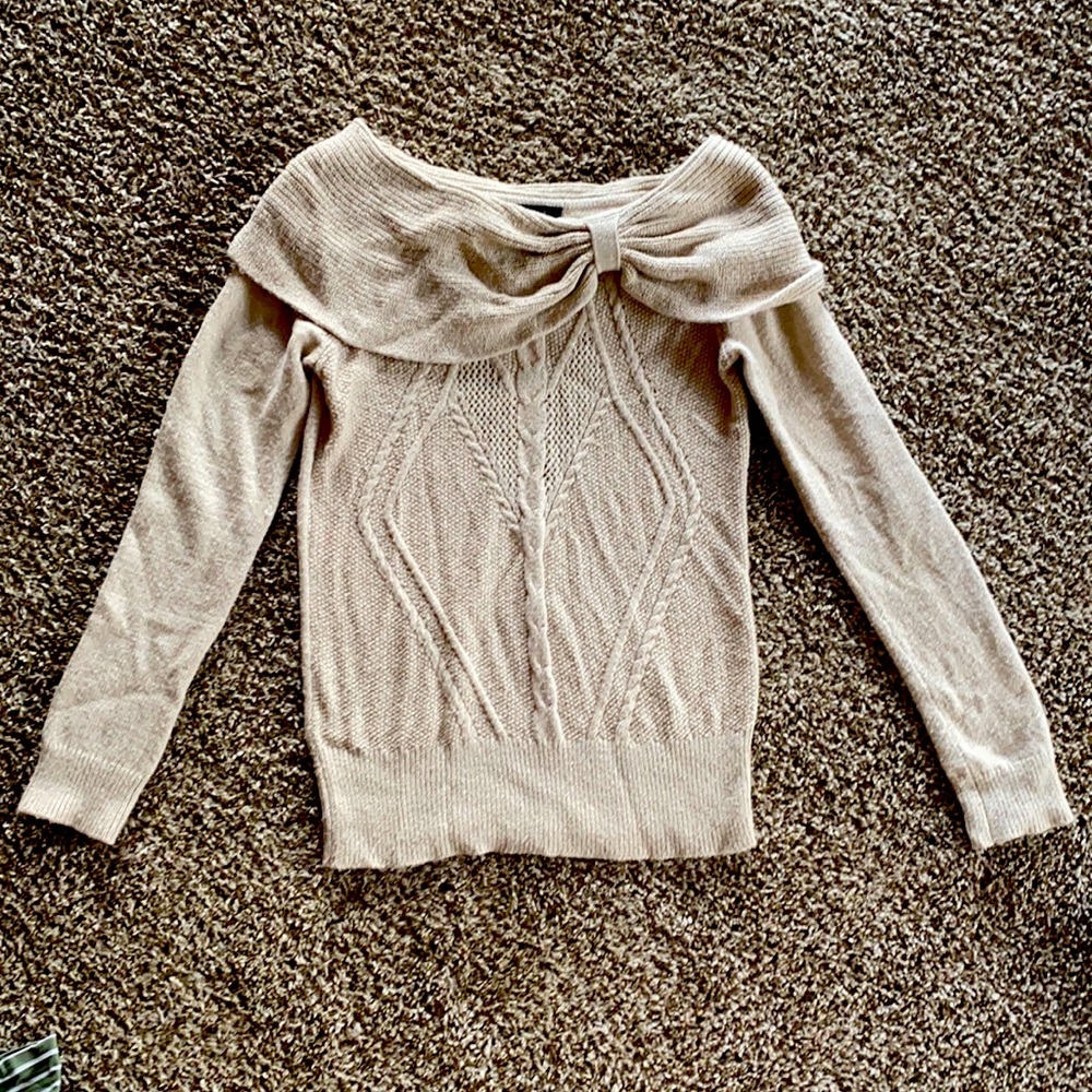 White house black market off the shoulder sweater
